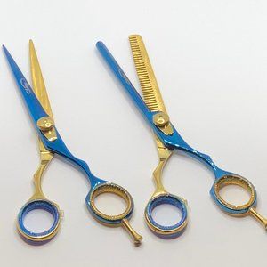 Barber Shear Pair Japanese Steel